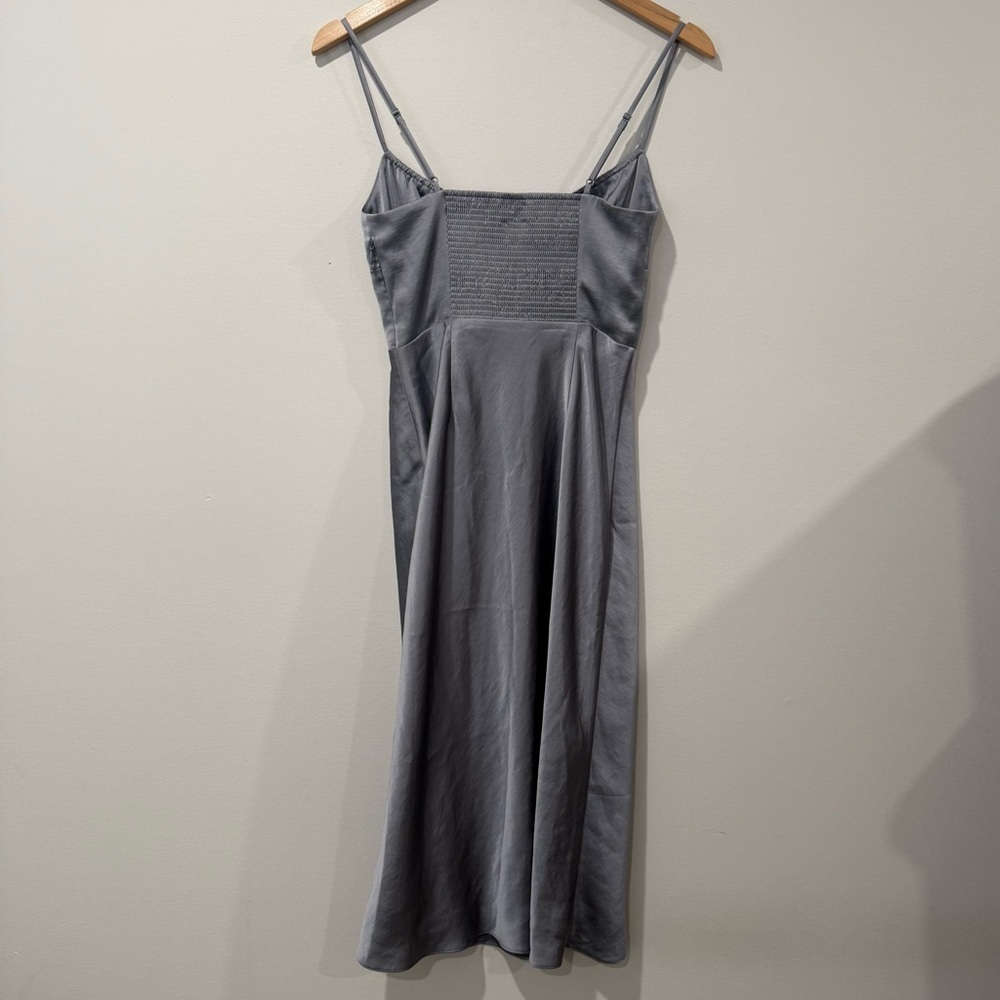 Wilfred Bellow Satin Midi Dress Size 4 Aritzia #101661 - Picture 4 of 12